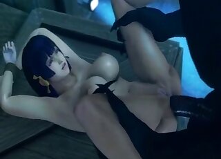 Rough animated animal anal shows busty brunette losing her mind