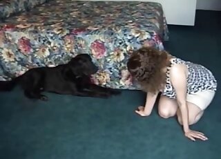 Anal for a big ass wife in amateur zoophilia on cam