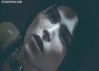 Brutal animated zoophilia with a bitch and a warewolf