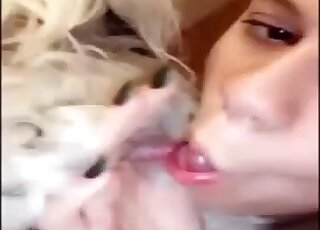 POV cunnilingus session with a twisted animal that orgasms hard